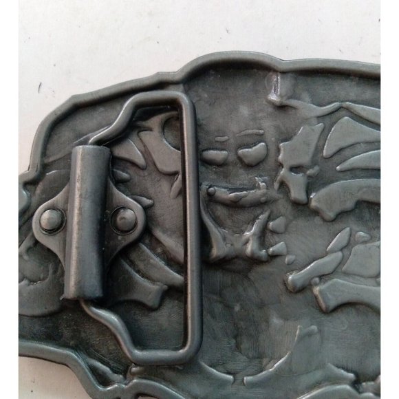 RIDE FREE DIE FREE MOTORCYCLE BELT BUCKLE - A WAY OF LIFE - SKULL - BAT WINGS ? - Picture 5 of 9